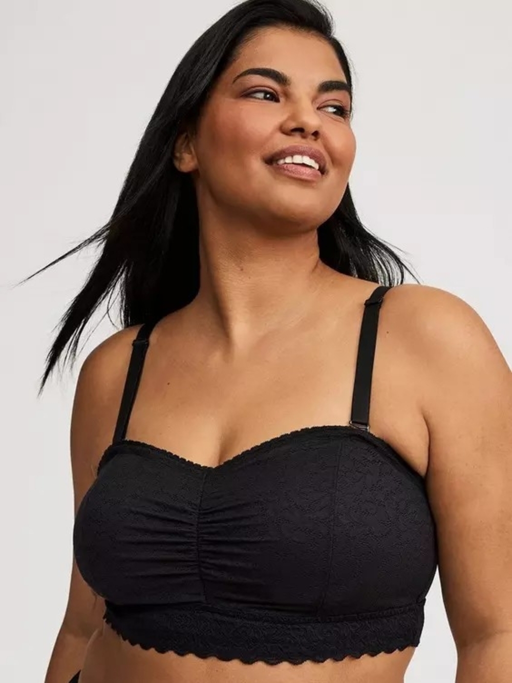 Torrid- Unlined 4-Way Stretch Lace Bandeau